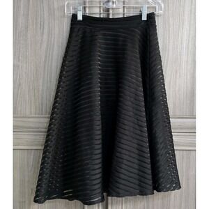 Silhouette NYC A-Line Slip On Skirt Black Small Lined